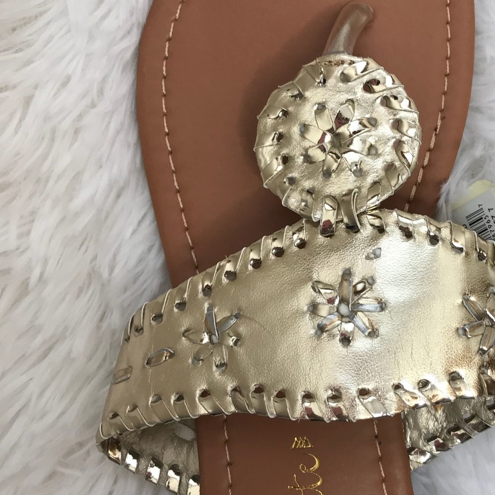 Altar’d State Gold Sandals NWT - Picture 2 of 5